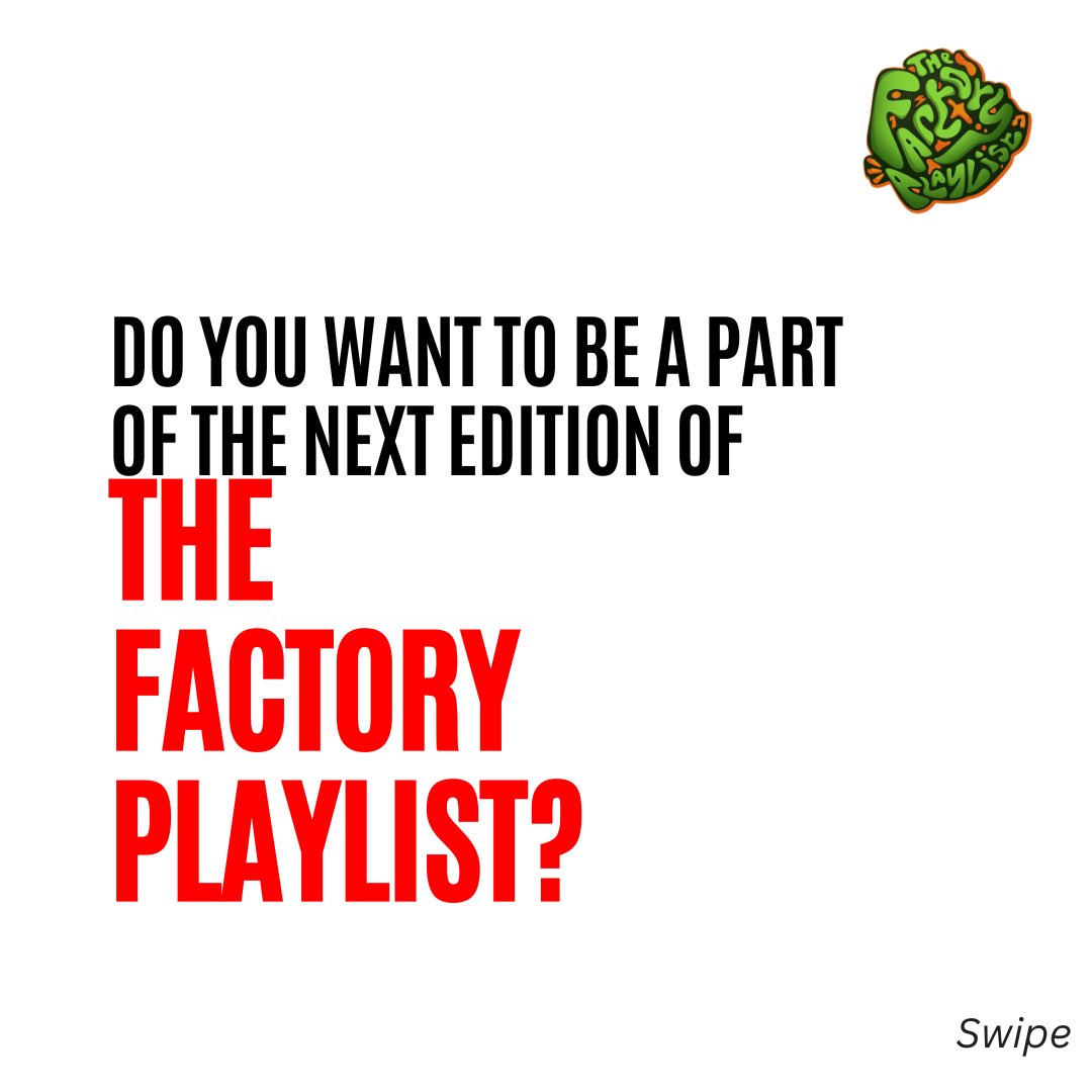 factoryplaylist's tweet photo. Calling on Emerging Nigerian &amp; African music artists! Do you have songs with a vibe of R&amp;B, Neo soul and Afro fusion? 

Submit Spotify link(s) + short bio to:
thefactoryplaylist1@gmail.com

Submissions ends: 21st August, 2025. 
#thefactoryplaylist https://t.co/kdCAPGvY82