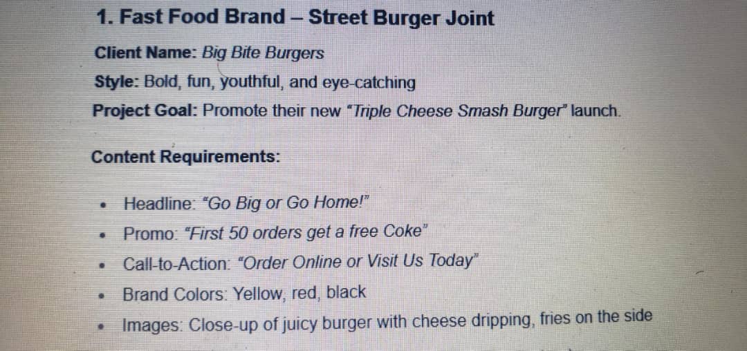 chris__dexter's tweet image. Been MIA from X for a minute, but I&apos;ve been busy bringing a few ideas to life. This Triple Cheese Smash Burger is my latest creation, inspired by a design brief I came across. Let me know what you think! 🍔🍟 

design brief                                         my design