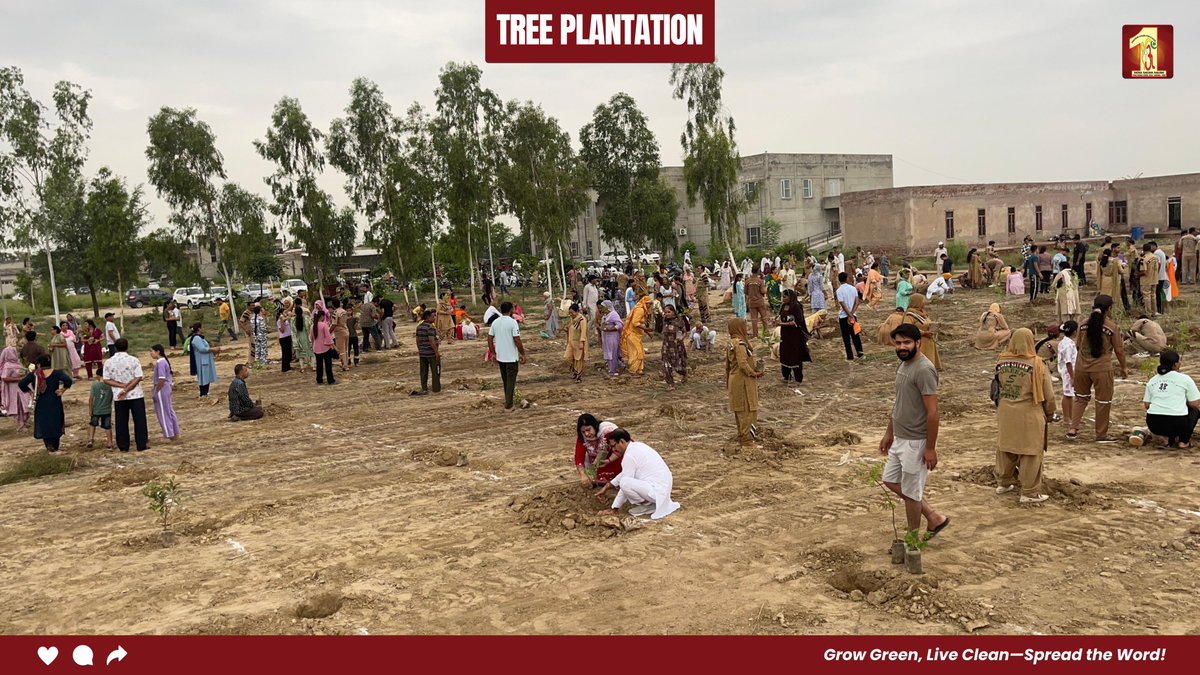 DSSNewsUpdates's tweet photo. Volunteers of Dera Sacha Sauda carried out a mega tree plantation drive in Abohar. By planting thousands of saplings, they turned barren land into a vision of green — a living hope for a cleaner and healthier future.

#DeraSachaSauda #SaintMSG #Abohar #TreePlantation #GoGreen #SaveEarth #GreenPlanet