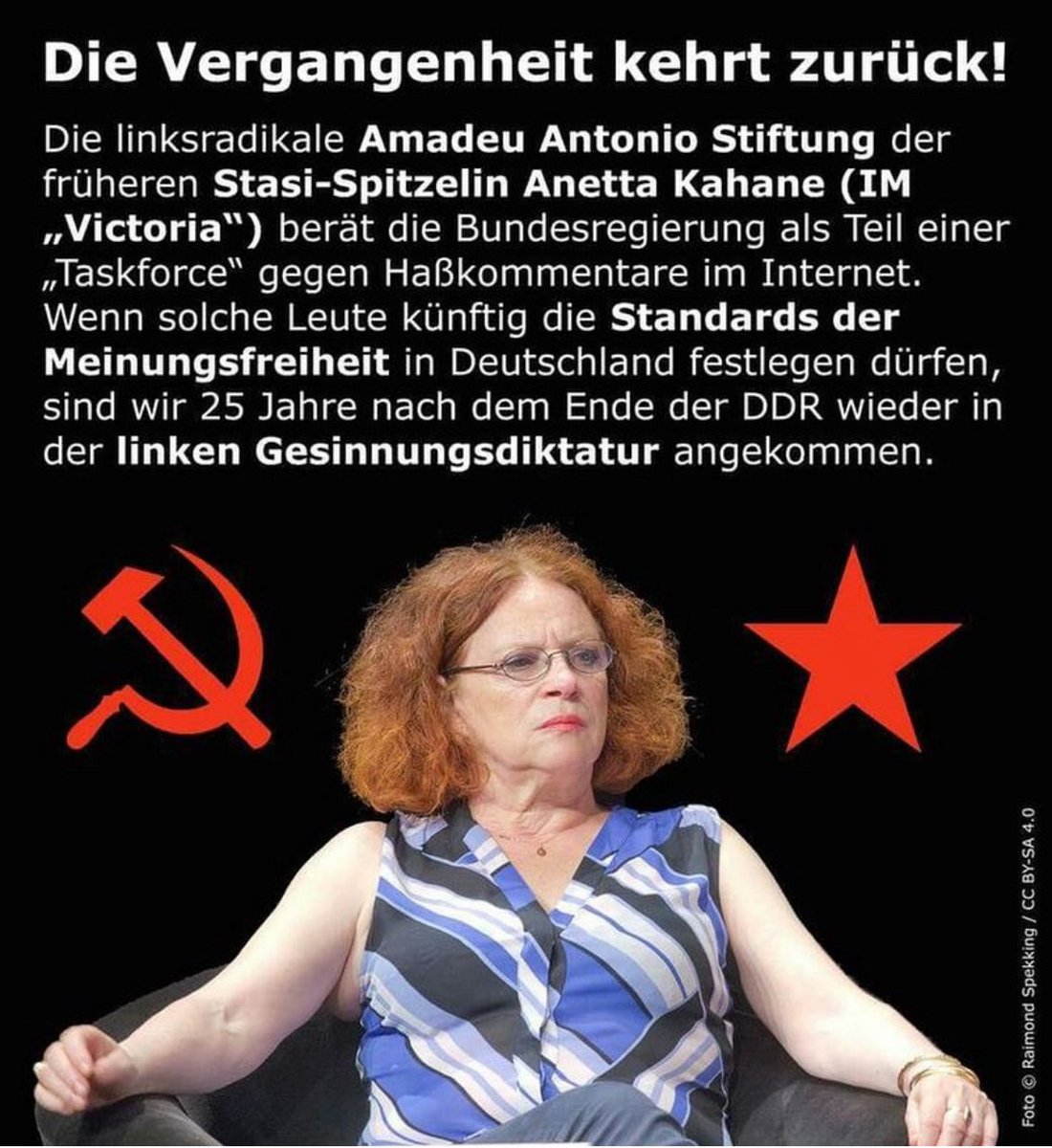 Nick198011291's tweet photo. Die DDR kommt nicht zurück.

Sie ist längst wieder da. 

#Meinungsfreiheit #FreeSpeech 
#jungeDiktatur #GesinnungsPolizei
#SprachPolizei #Stasi #Gestapo 
#linkerDreck #linkerAbschaum https://t.co/droMlVmJzR