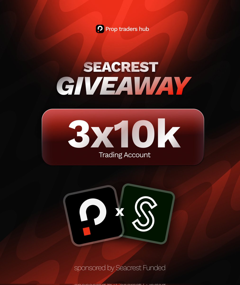 Prop traders hub (@proptradershub) on Twitter photo 3 x 10k <a href="/seacrestfunded_/">Seacrest Funded</a> giveaway
Rules
- Follow <a href="/proptradershub/">Prop traders hub</a> and <a href="/seacrestfunded_/">Seacrest Funded</a>
- Like ,Retweet and tag 3 friends
- Engage with quoted post and share review on PTH website 3 x 10k <a href="/seacrestfunded_/">Seacrest Funded</a> giveaway
Rules
- Follow <a href="/proptradershub/">Prop traders hub</a> and <a href="/seacrestfunded_/">Seacrest Funded</a>
- Like ,Retweet and tag 3 friends
- Engage with quoted post and share review on PTH website