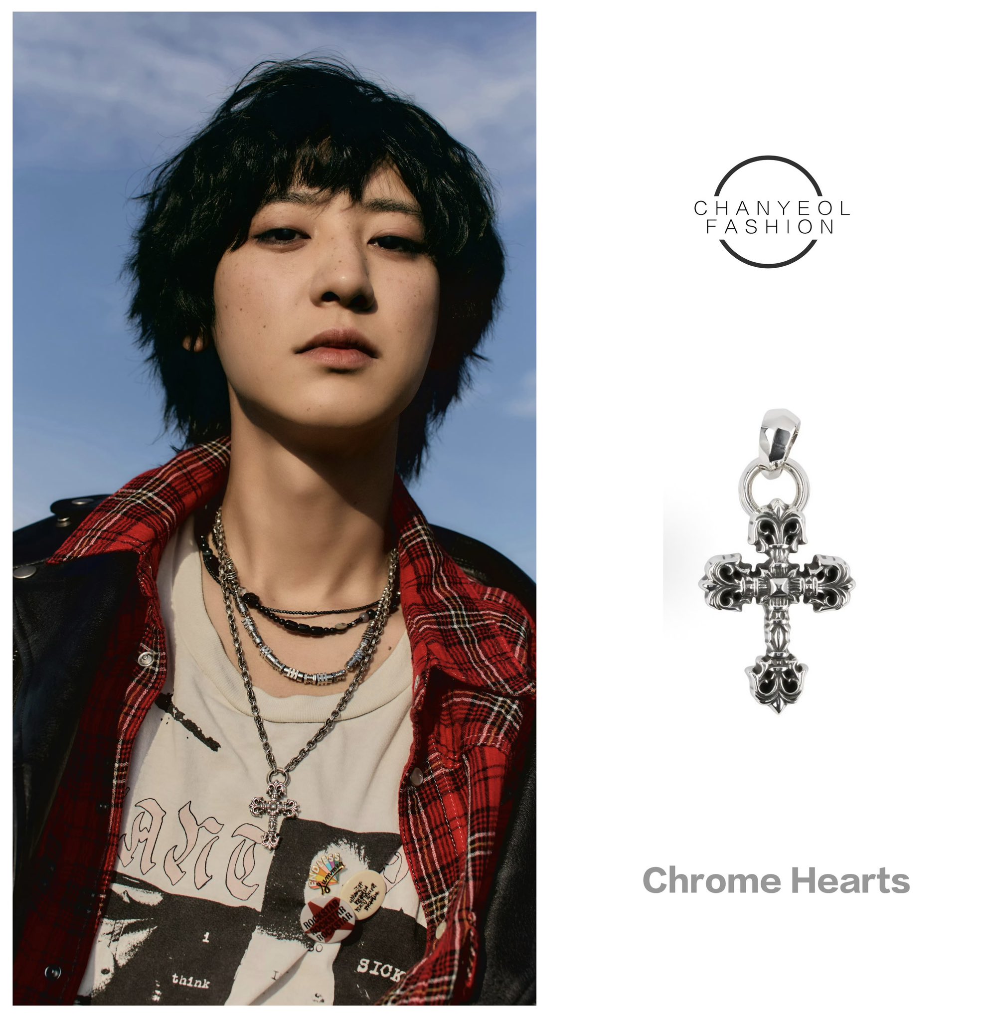 EXO チャニョル　トレカ　obsession　ネックレス　x CHANYEOL__Fashion on X: 