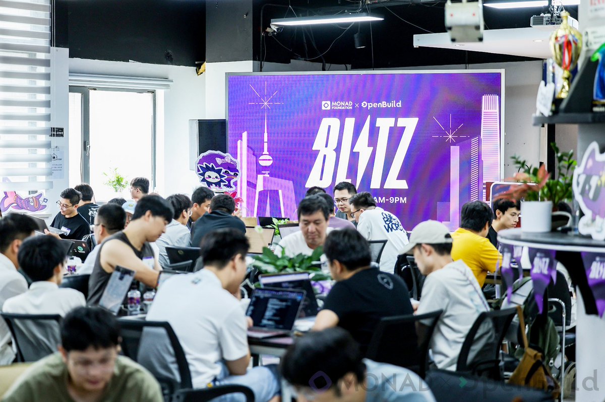 risker_c's tweet image. 活动相当火热，Monad Blitz coding...@monad @OpenBuildxyz