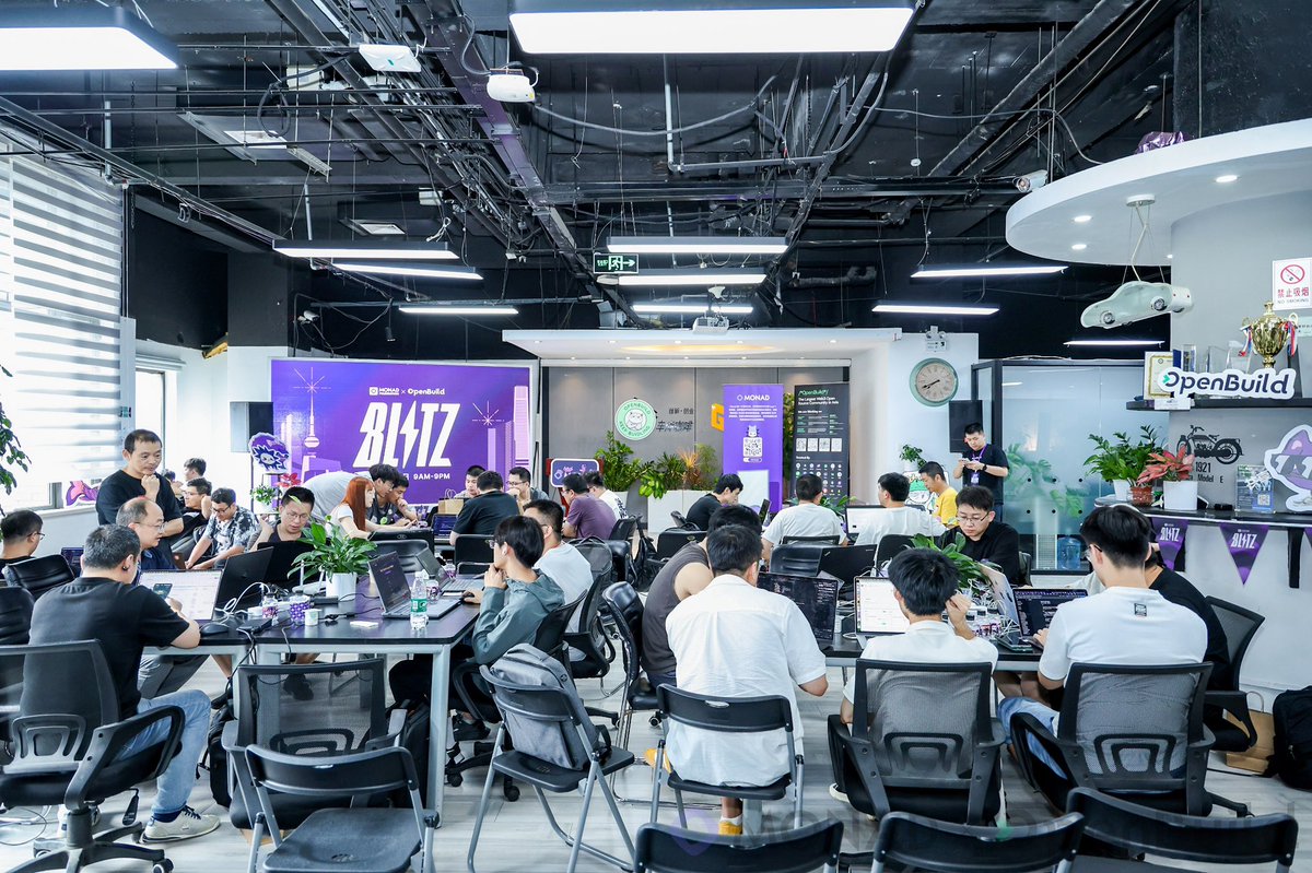 risker_c's tweet image. 活动相当火热，Monad Blitz coding...@monad @OpenBuildxyz