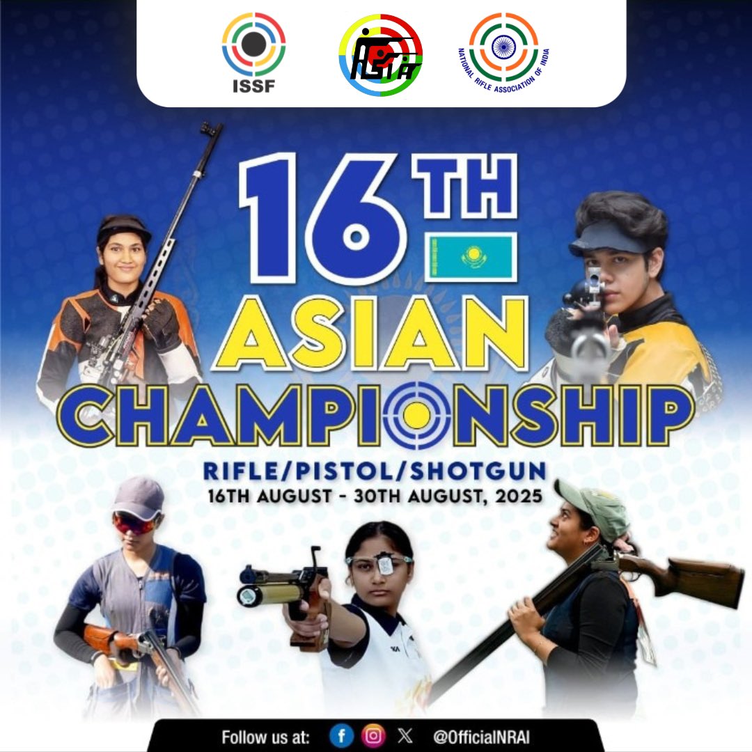 NRAI (@officialnrai) on Twitter photo Letโs shoot!๐จ๐ฅ๐ฎ๐ณ
#AsianShootingChampionship #TeamIndia #IndiaShooting #ShootingSport #Shooting Letโs shoot!๐จ๐ฅ๐ฎ๐ณ
#AsianShootingChampionship #TeamIndia #IndiaShooting #ShootingSport #Shooting