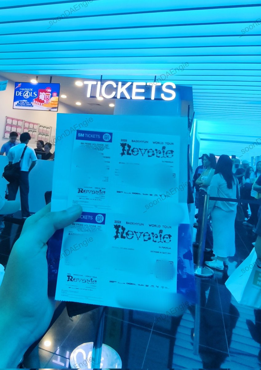 𝓭𝓪𝓮 🌼 | #EXO13thAnniversary 🫶 (@_soondaengie) on Twitter photo OMGG TICKET SECURED!!!! 🤗🤗
SEE YOU AGAIN <a href="/B_hundred_Hyun/">Baekhyun_EXO</a> 🫶🫶
Grabe halos walang pila sa SM Tickets ngayon and marami pang available slots. Bili na rin kayoooo 👋
#ReverieInManila #ReverieInMNL #ReverieManila #ReverieMNL #Reverie #Baekhyun_Reverie OMGG TICKET SECURED!!!! 🤗🤗
SEE YOU AGAIN <a href="/B_hundred_Hyun/">Baekhyun_EXO</a> 🫶🫶
Grabe halos walang pila sa SM Tickets ngayon and marami pang available slots. Bili na rin kayoooo 👋
#ReverieInManila #ReverieInMNL #ReverieManila #ReverieMNL #Reverie #Baekhyun_Reverie