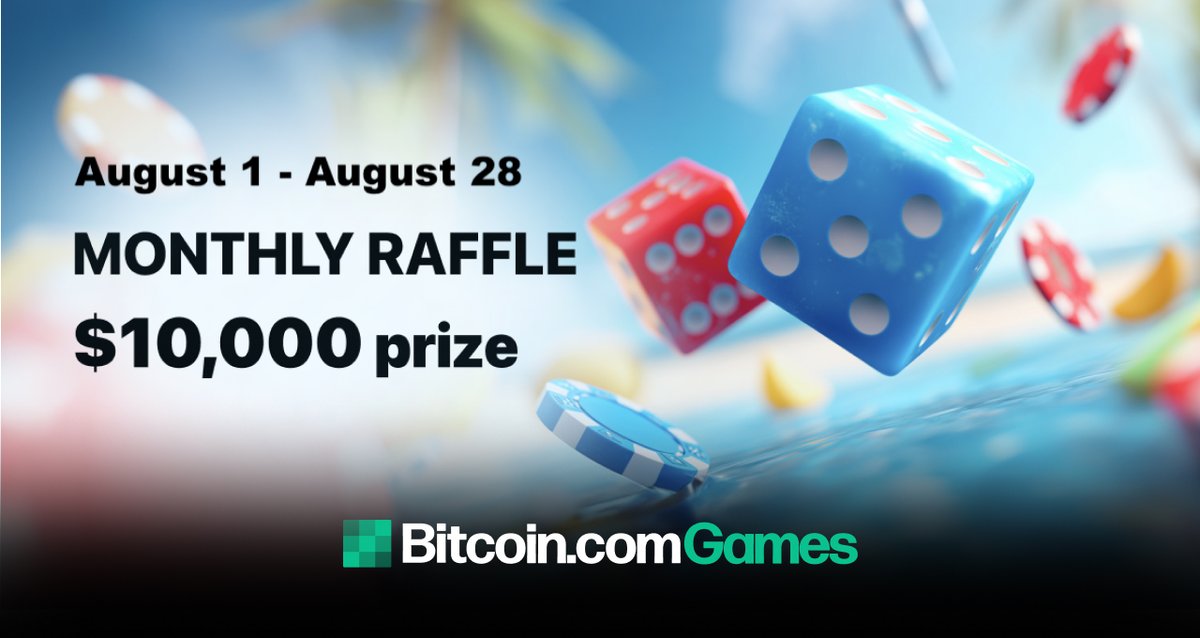 Bitcoin.com Games (@bitcoincomgames) on Twitter photo 🎉 The race is ON in our Monthly Raffle — and $10,000 + tons of Free Spins are up for grabs! 🎰💸
🎟 Every $10 wager = 1 raffle ticket
🔥 The more you play, the better your chances
🏆 15 winners announced August 29
You’re halfway to the finish line — keep spinning, keep 🎉 The race is ON in our Monthly Raffle — and $10,000 + tons of Free Spins are up for grabs! 🎰💸
🎟 Every $10 wager = 1 raffle ticket
🔥 The more you play, the better your chances
🏆 15 winners announced August 29
You’re halfway to the finish line — keep spinning, keep
