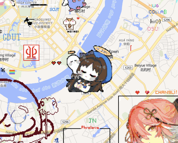 Mraker (@mrak3r) on Twitter photo Got bored of Wplace so here's what I've done:
1) Yangyang WuWa icon
2) Carlittle Montiny
3) Chonky Fleurdelys head
4) Chibi Zani
5) Deadge Yangyang
Huge shoutout to <a href="/Floaf3D/">Floaf ๐</a> and the other GOATs who created some amazing artworks in Guangzhou Got bored of Wplace so here's what I've done:
1) Yangyang WuWa icon
2) Carlittle Montiny
3) Chonky Fleurdelys head
4) Chibi Zani
5) Deadge Yangyang
Huge shoutout to <a href="/Floaf3D/">Floaf ๐</a> and the other GOATs who created some amazing artworks in Guangzhou