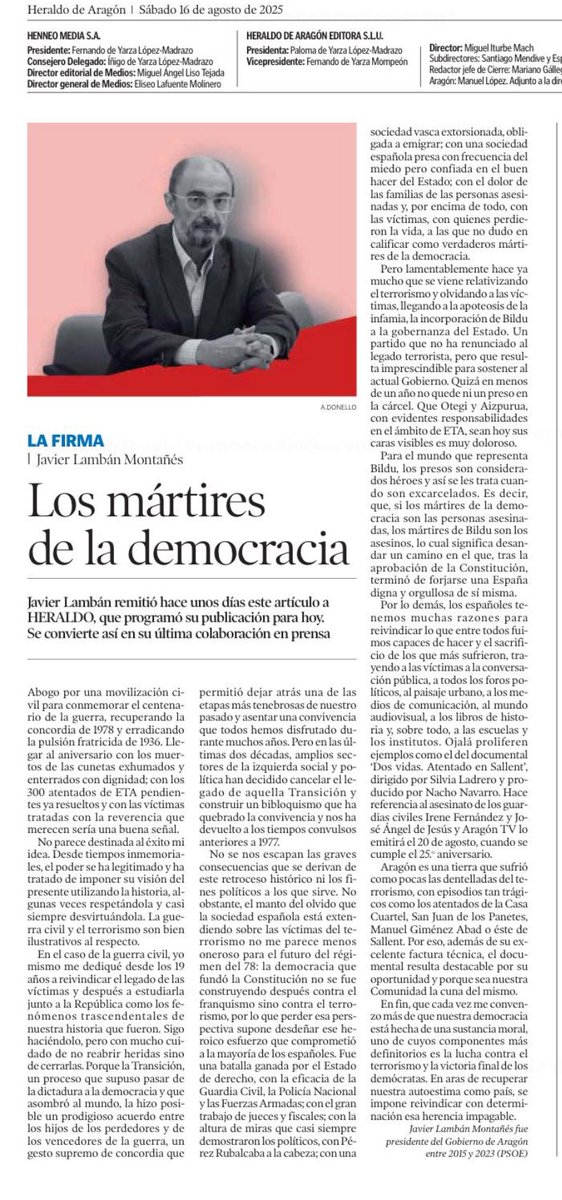 El último artículo de Lamban