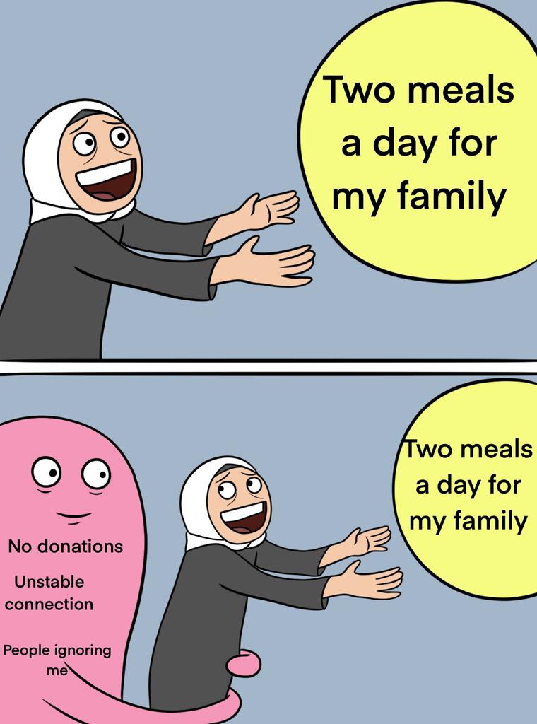 Did you have your lunch today? I haven't eaten in 3 days. I just want you to feel what I'm going through. I don't want you to fast, but I want others to know so they can donate so I can have food
Chuffed 
chuffed.org/project/141230
GFM
gofundme.com/f/donate-to-he…