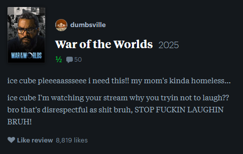 uhdamage's tweet image. a letterboxd review