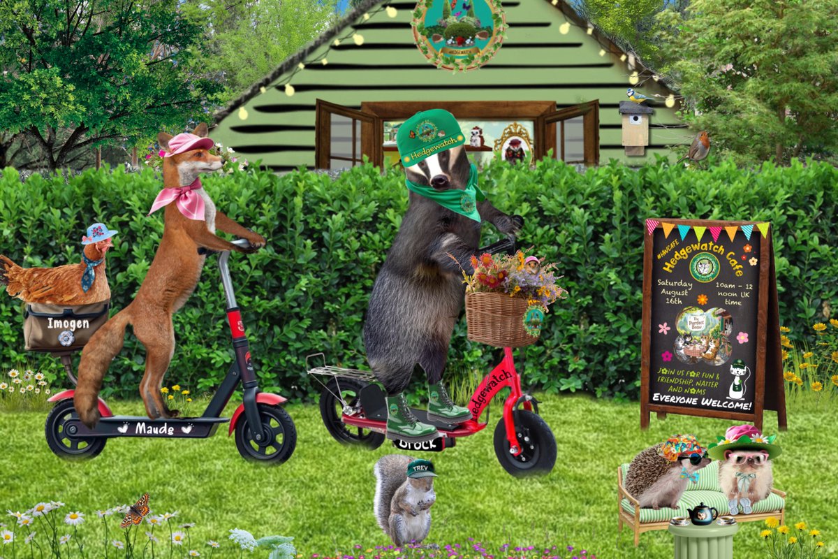 Hello #Hedgewatch - Happy Weekend!
We hope to see you at the #HWCafe today, open at 10am UK time. Not long to go now, Brock &amp; pals are on their way.
Whatever you’re up to today, we hope you have a great day of watchin’ &amp; sniffin’. 
As always we look forward to hearing your news!