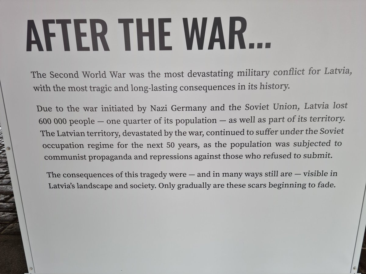 ayrvian's tweet image. Riga, Museo occupazione della Lettonia. Un monito per ciò che potrebbe succedere all&apos; @UKRinIT se la @NATO non la sostiene. La @ItalyinRussia è come l&apos;aids, se la conosci la eviti.
@magnomiche
@a_libutti 
@partigggiano 
@semeraro_g 
@Il_Vitruviano 
@CCKKI 
#UkraineRussiaWar