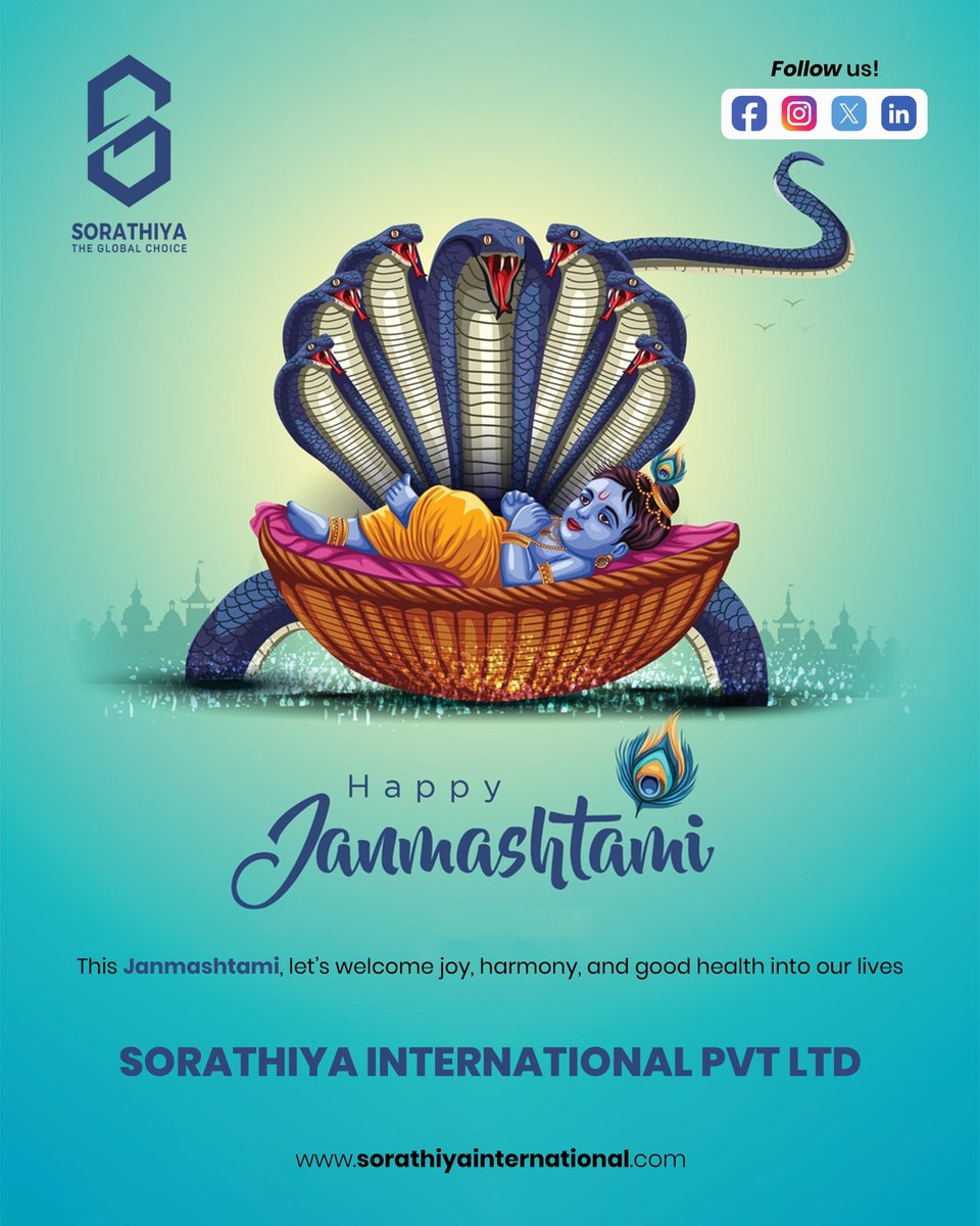 SIPL_RAJKOT's tweet photo. On this Janmashtami, may Krishna’s divine grace be with you, guiding you towards happiness and prosperity. https://t.co/rrFGA07aLg