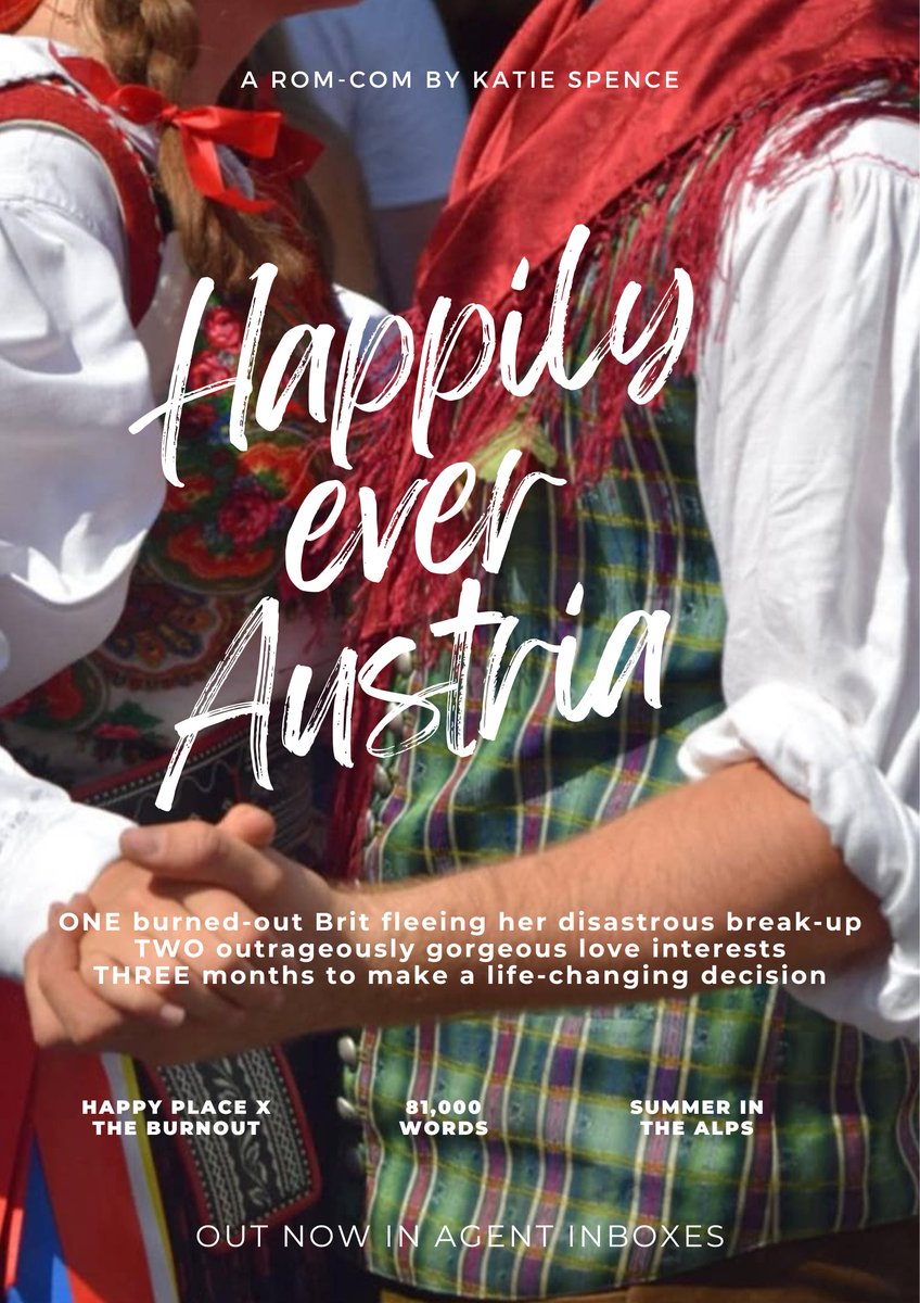 HAPPILY EVER AUSTRIA 🇦🇹

After her perfect life implodes, Charlotte flees to Austria, searching for peace. Instead, she finds the mystery of her aunt's death &amp; a love triangle! ❤️

Will she stay in Austria or confront the wreckage of her old life? 🎀

#PosterPit #R #A #Q 🎬🎥