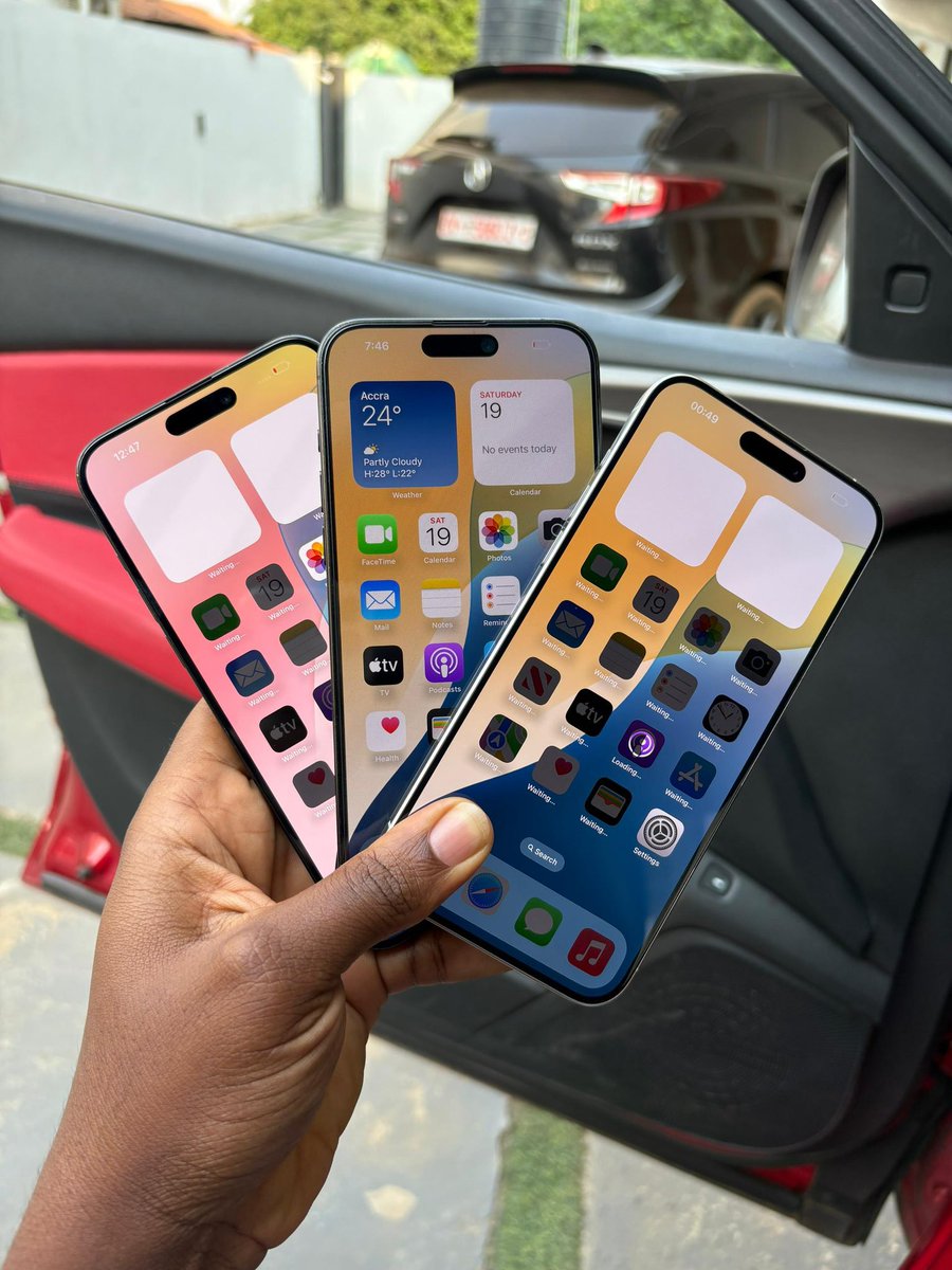 Pinnacle_Shopgh's tweet photo. 15 Pro Max 256 E-Sim Factory Unlocked BH 87/88% Blue and White 

10,000ghc https://t.co/ar81Fa03IN