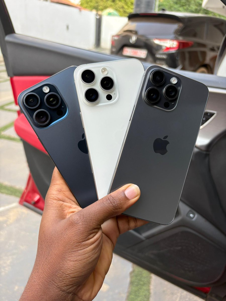 Pinnacle_Shopgh's tweet photo. 15 Pro Max 256 E-Sim Factory Unlocked BH 87/88% Blue and White 

10,000ghc https://t.co/ar81Fa03IN