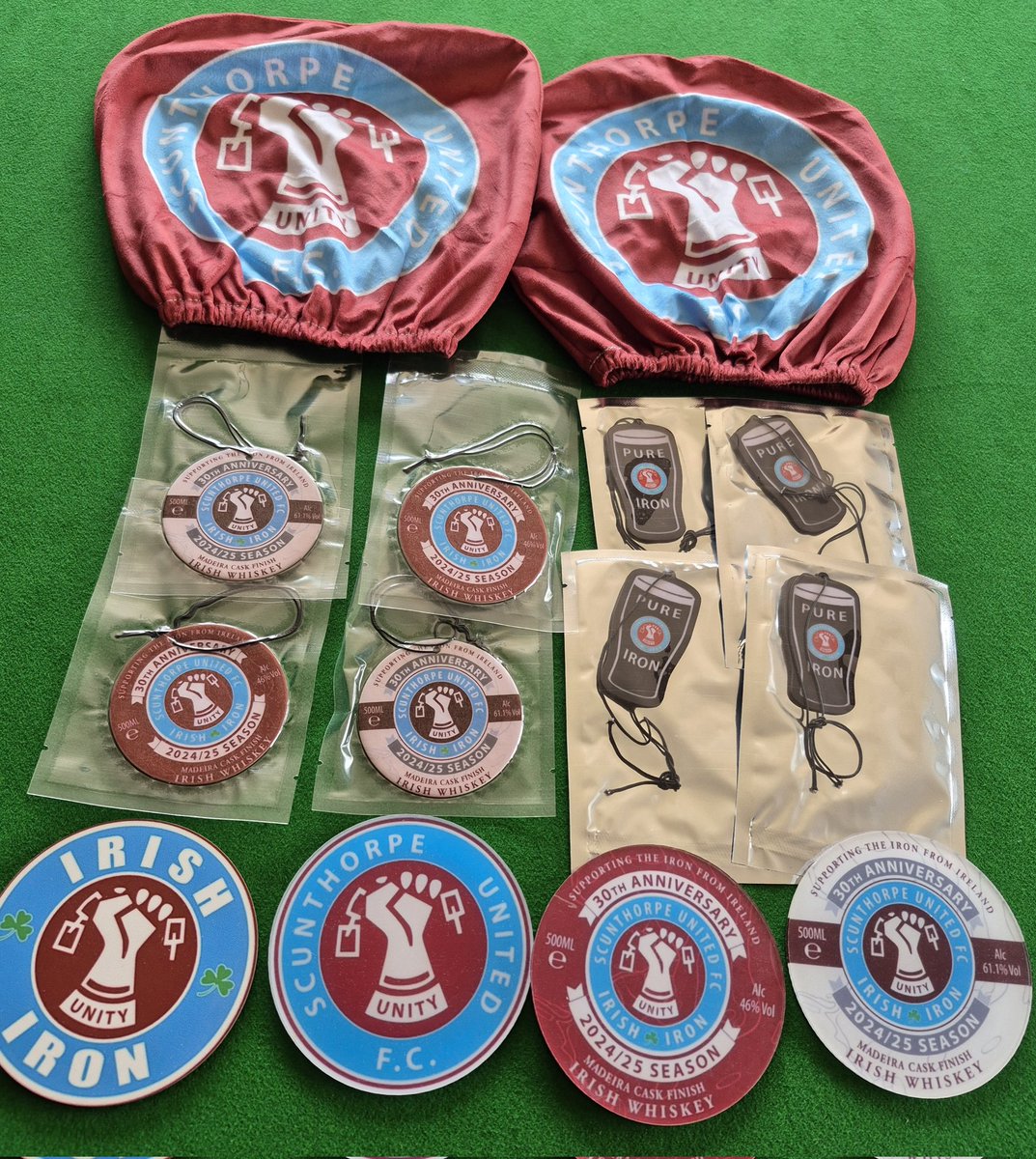 Irish Iron (@irishironsc) on Twitter photo Lots of new Unity Merch. available in the Iron Bar pre Match, Car air fresheners, dashboard ornaments, Headrest Covers, Magnetic Golf Ball Markers, Badges, Hats etc.
All proceeds to <a href="/SUFCOfficial/">Scunthorpe United FC</a>
UTI! Lots of new Unity Merch. available in the Iron Bar pre Match, Car air fresheners, dashboard ornaments, Headrest Covers, Magnetic Golf Ball Markers, Badges, Hats etc.
All proceeds to <a href="/SUFCOfficial/">Scunthorpe United FC</a>
UTI!