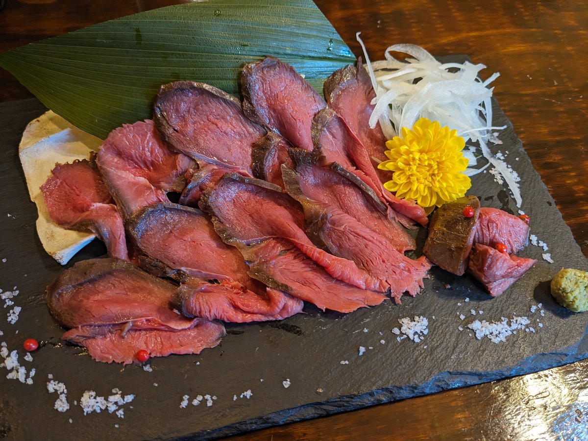 YGc5c7's tweet photo. 夜勤明けジビエ飲み！ https://t.co/N70HDzDoTn