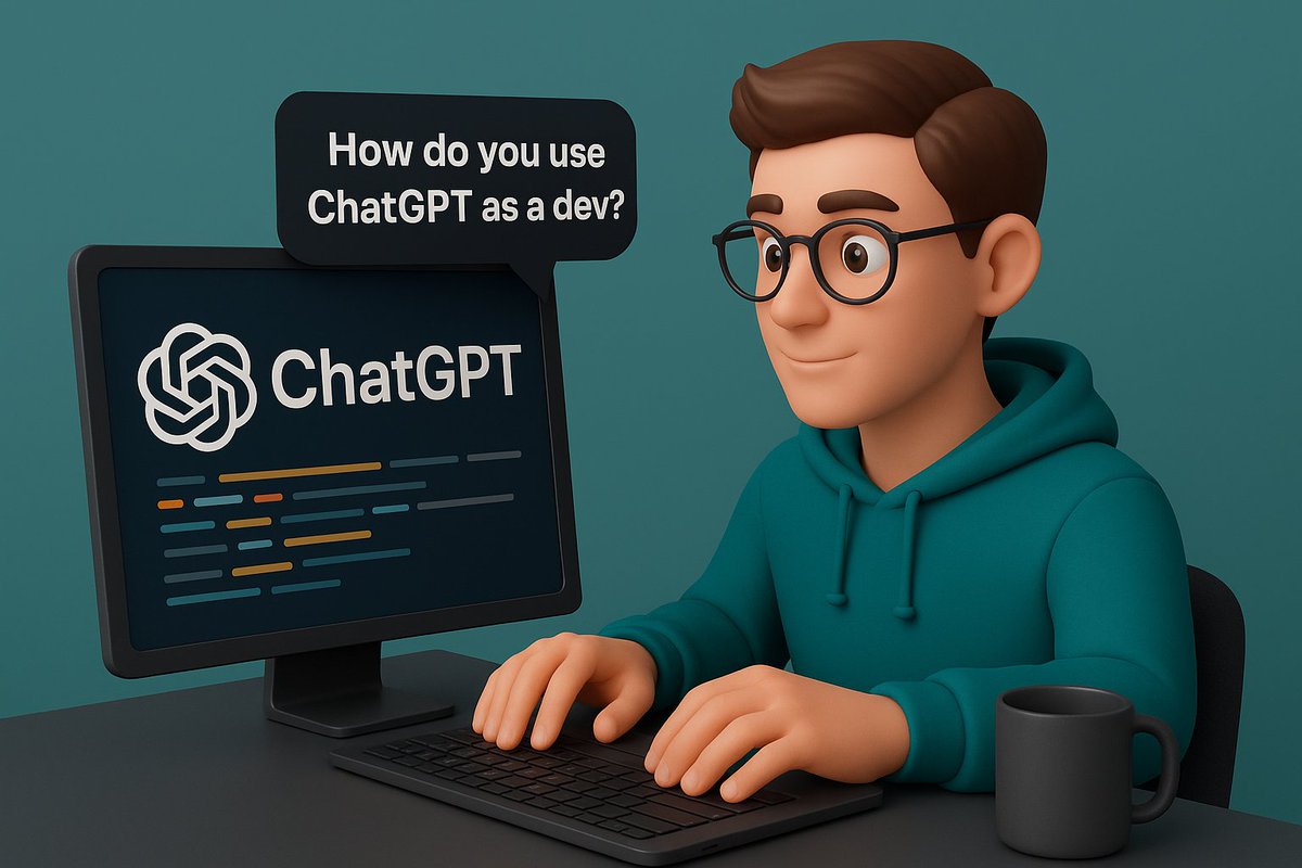 vjawalkar_tech's tweet image. I use ChatGPT to debug faster, test ideas, and generate quick code snippets — it’s like having a coding buddy 24/7. 

How do you use ChatGPT as a dev? #DevLife #AI #EduAdminHub