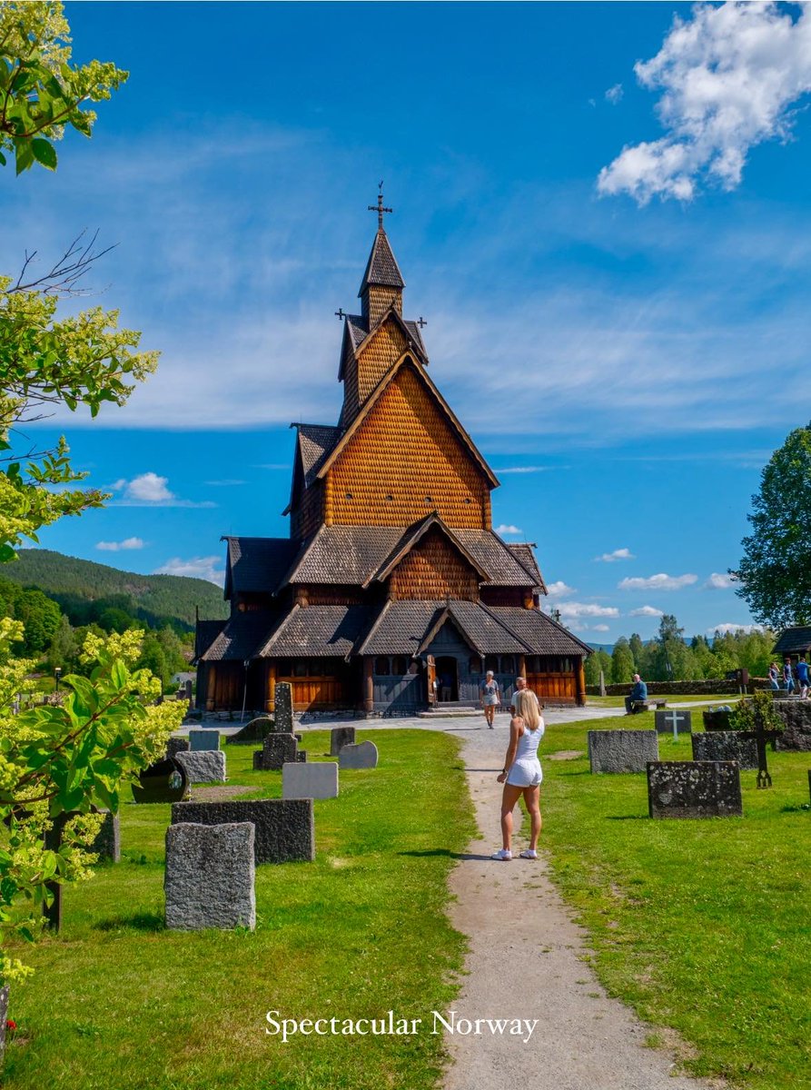 Stravangar , Norway .                                                       This is a proper stave church, and most existing Norwegian stave churches were built in the years 1150–1350. Photos  c.o. Spectacular Norway .