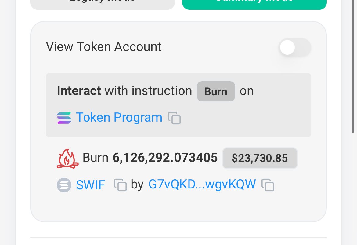 Gordon (@altcoingordon) on Twitter photo Alex from Blackrock just burned another 0.6% if the $SWIF supply 🔥
That’s 6.6% in one week! Will he make it 10%? 😳
<a href="/sheepwifhatcoin/">sheepwifhat</a>
9hdynudAhhWzuNFAnpz7NjvdKMfh9z8mcZKNYHuAUgJQ Alex from Blackrock just burned another 0.6% if the $SWIF supply 🔥
That’s 6.6% in one week! Will he make it 10%? 😳
<a href="/sheepwifhatcoin/">sheepwifhat</a>
9hdynudAhhWzuNFAnpz7NjvdKMfh9z8mcZKNYHuAUgJQ