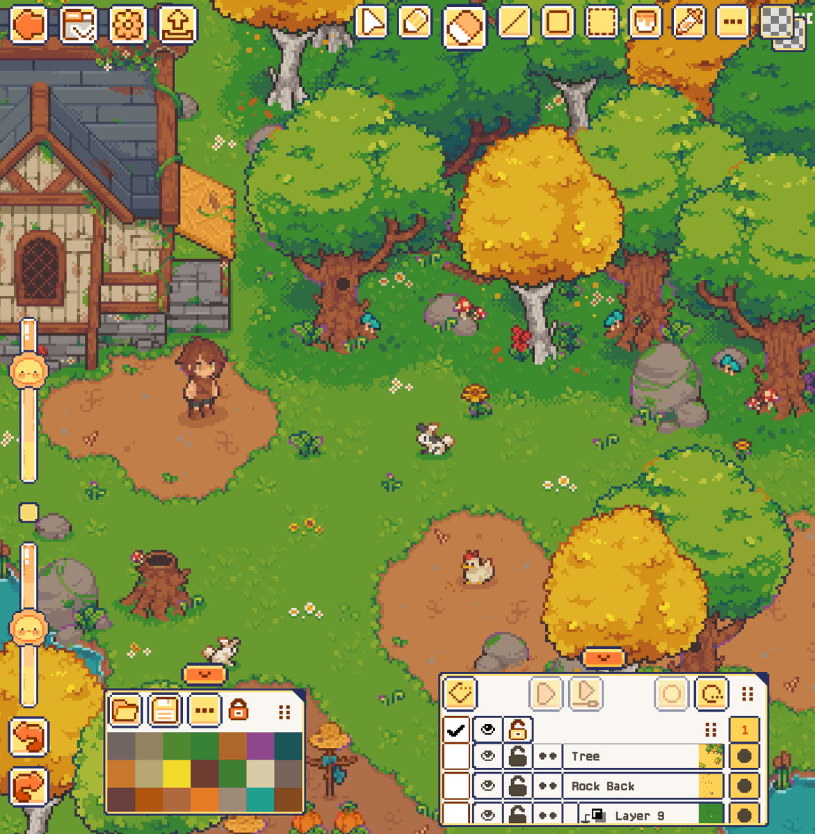 farm life by <a href="/FicoPx/">Fico Px 🌱</a> 🌾🐓🌿 #pixelart

- done in Pixquare app -