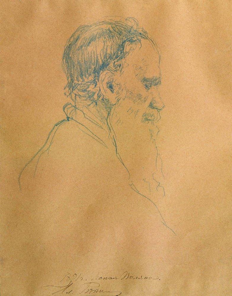 Portrait of Leo Tolstoy #artbots #repin