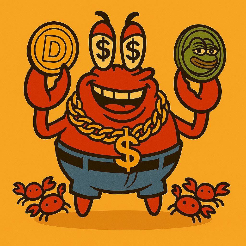 The claws of $GRK 🦀 hold the future of memes &amp; money 💸
Old coins fade, but the Krab keeps getting stronger 🚀

Join the #KrabArmy today 🌊

#GreedyKrab #MemeCoin #Crypto #AltcoinSeason