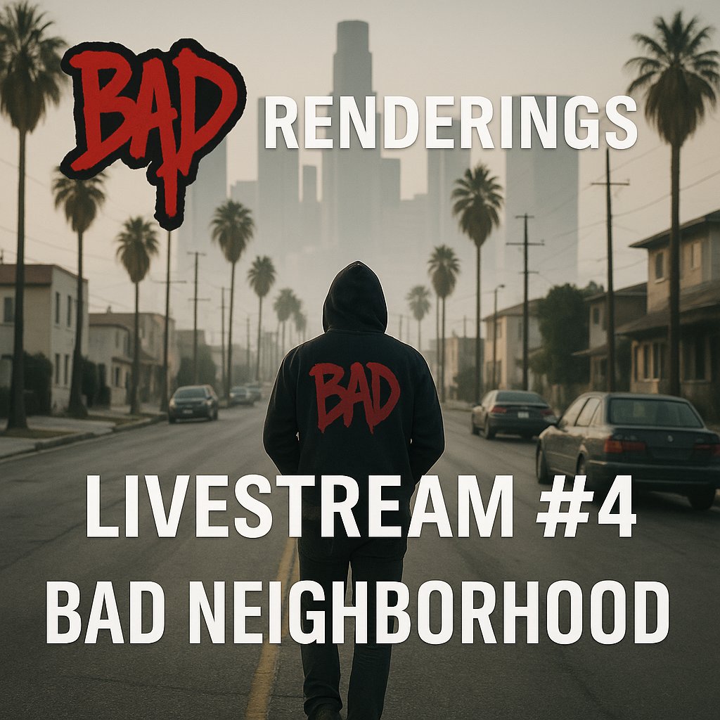 Let's be BAD &amp; hang out...

x.com/BAD_Renderings…
