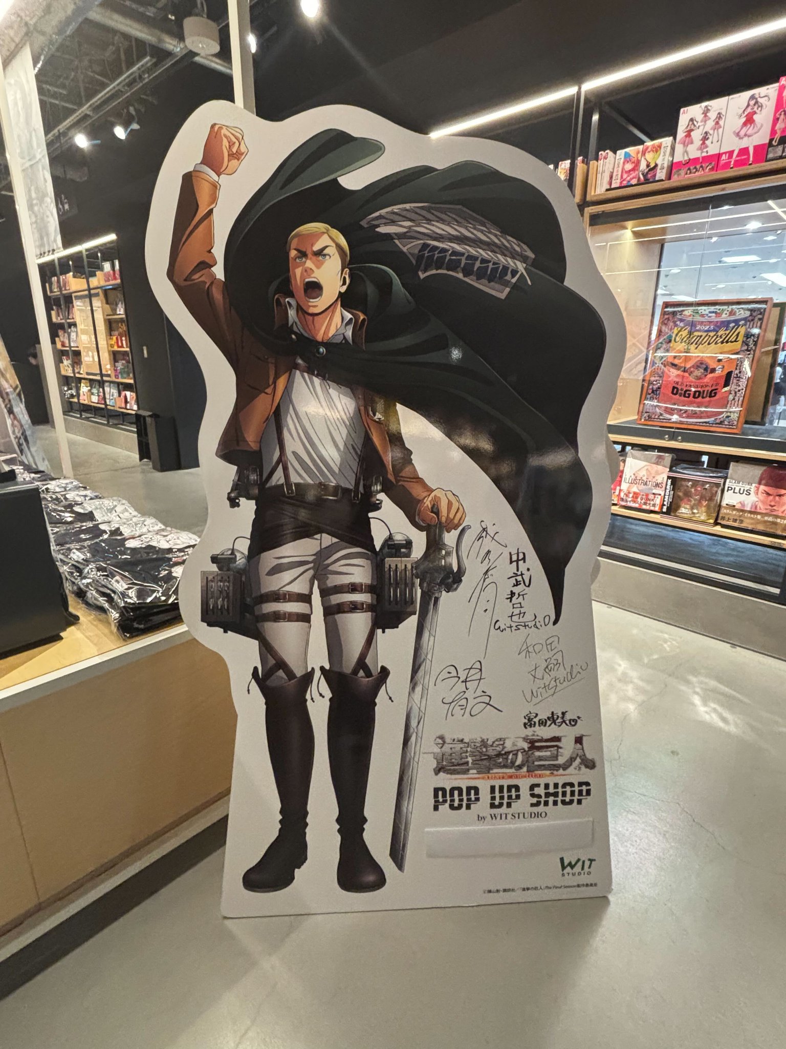 進撃の巨人 WITSTUDIO エレン　リヴァイ 進撃の巨人」“WIT STUDIO”の原画がグッズに！エレン、リヴァイ達