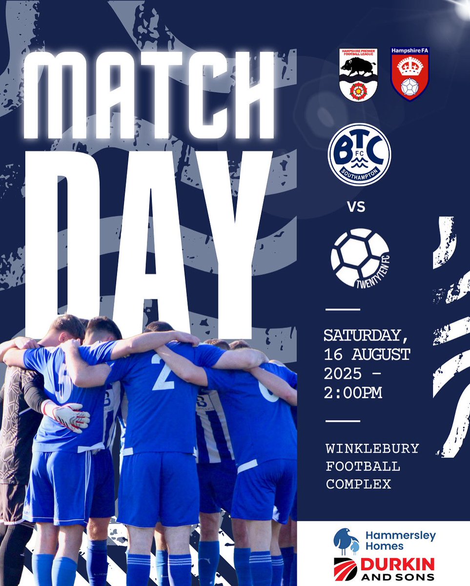 BTC Southampton FC (@btcsotonfc) on Twitter photo ๐ฏ MATCH DAY ๐ฏ
History made today โ BTCโs first <a href="/HantsLeague/">uhlsport Hampshire Premier League</a> match vs Twenty Ten ๐ฅ
๐ <a href="/TwentyTenfc/">TwentyTen Fc</a>
๐ Sat 16 Aug
โฐ 2:00pm
๐ Winklebury Football Complex
Up the BTC ๐ตโช๐ฅ ๐ฏ MATCH DAY ๐ฏ
History made today โ BTCโs first <a href="/HantsLeague/">uhlsport Hampshire Premier League</a> match vs Twenty Ten ๐ฅ
๐ <a href="/TwentyTenfc/">TwentyTen Fc</a>
๐ Sat 16 Aug
โฐ 2:00pm
๐ Winklebury Football Complex
Up the BTC ๐ตโช๐ฅ