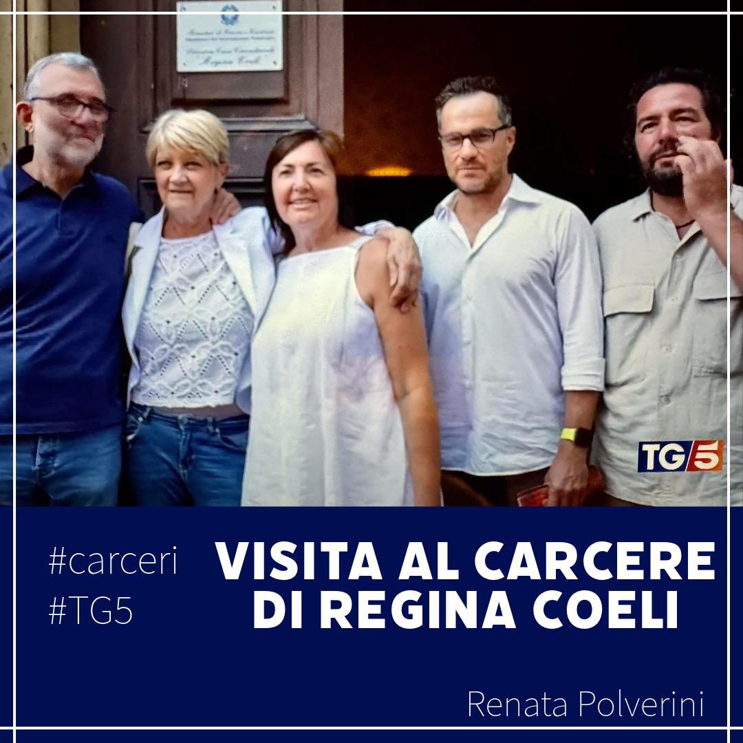 Renata Polverini (@renatapolverini) on Twitter photo Agosto 2025 a Rebibbia e Regina Coeli con @Nessunotocchicaino Agosto 2025 a Rebibbia e Regina Coeli con @Nessunotocchicaino