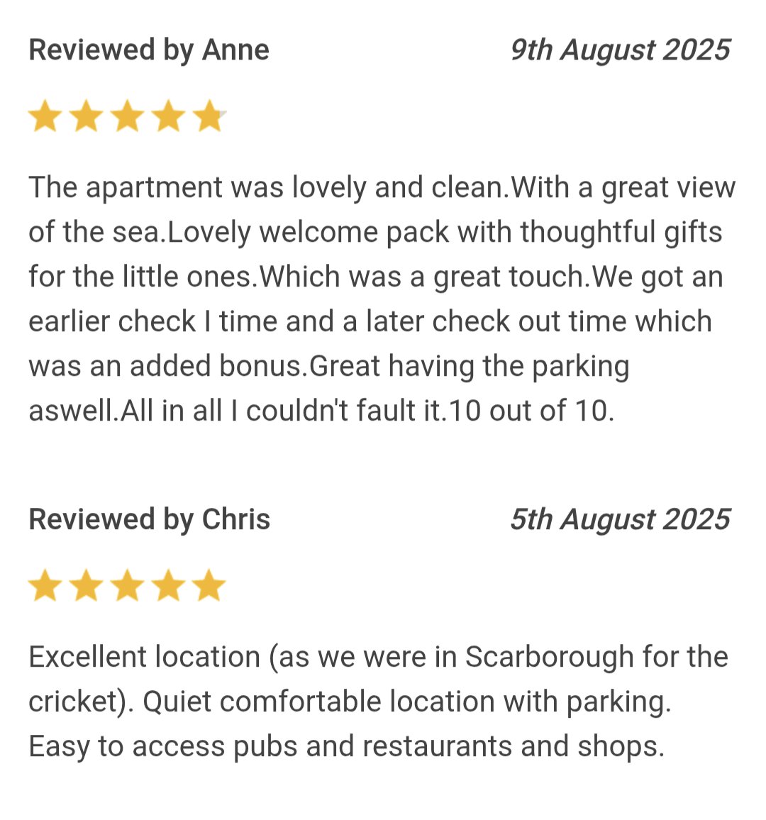 Happy guests = happy hosts. We love to hear you've enjoyed your stay at Lilian's View ☀️🌊. 

yorkshireholidaycottages.co.uk/cottage/oc-250…