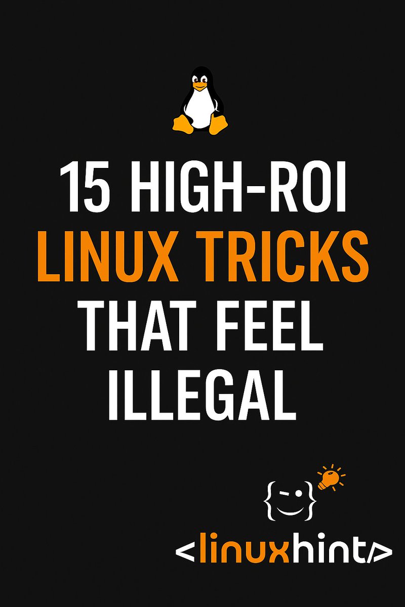 LinuxhintTeam's tweet image. Linux is not just an OS.

It’s a superpower. 🐧⚡

Here are 15 high-ROI Linux tricks I wish I knew 10 years ago —   so good they feel illegal 👇🧵

1️⃣ Rip through massive files FAST