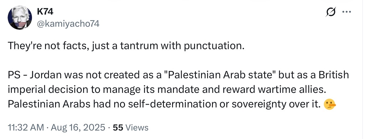 X doesn’t allow me to reply in that thread.

Here is the evolution of Palestine - from nonexistent to the League of Nations’ partition:

x.com/LollllllaJR/st…