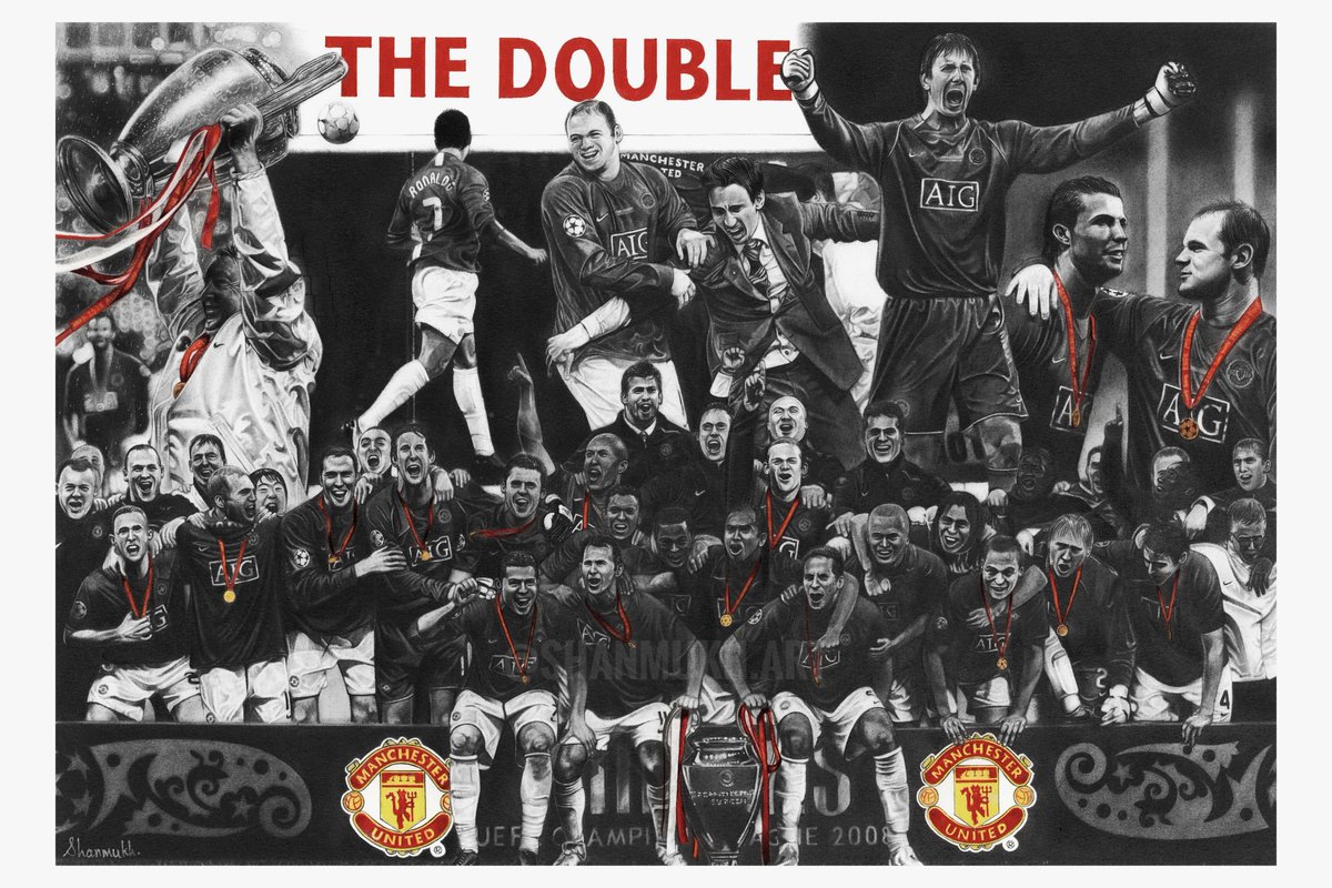 160 hours. 1 artwork. 1 iconic <a href="/ManUtd/">Manchester United</a> team. ❤️

Thrilled to finally share my drawing of one of Manchester United's greatest teams! ✏️

Creating this piece over a month took me right back to that magical night in Moscow '08. Hope it brings a smile to every United fan 🫶🏽

#MUFC