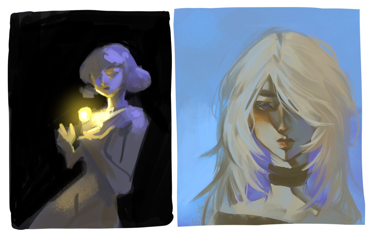 color and lighting study practice☕️