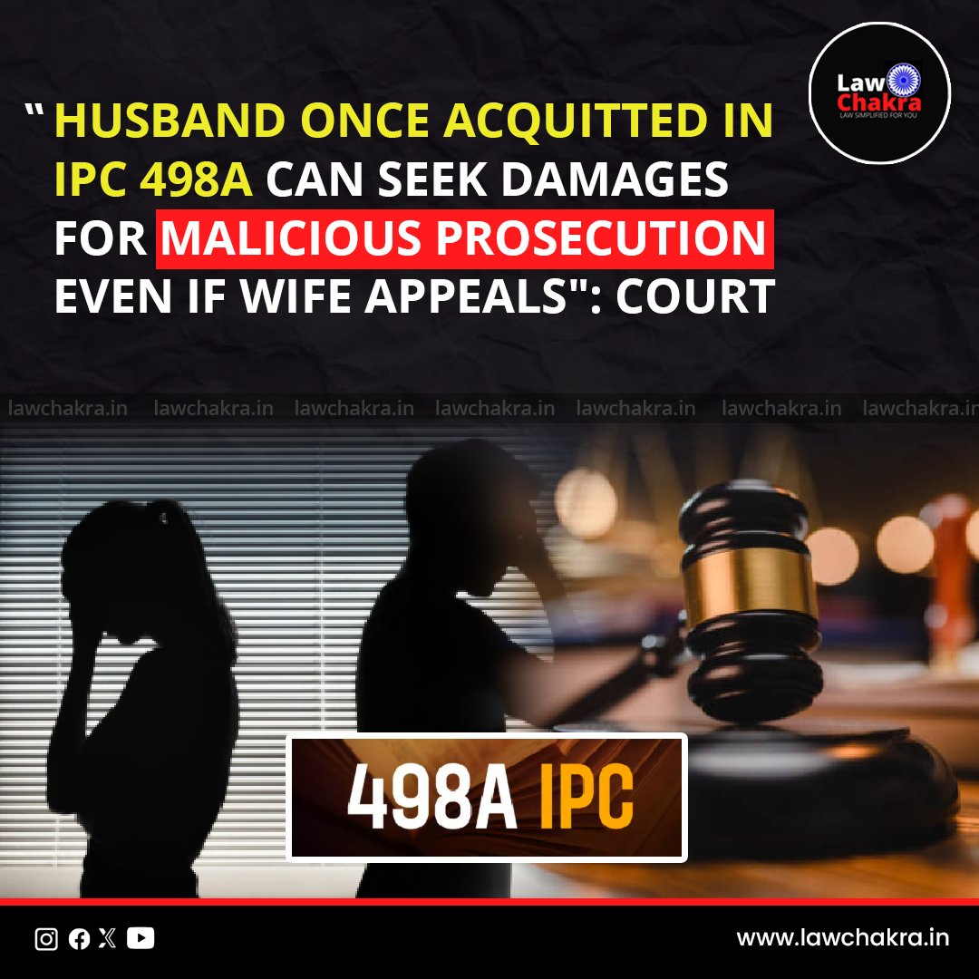 A Gurgaon Court has ruled that a husband acquitted under IPC 498A can pursue damages for malicious prosecution, even if his wife appeals the acquittal, dismissing objections over court fee and cause of action under Order VII Rule 11 CPC.
For More Details Visit:
