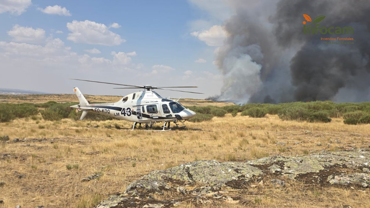 En total la movilización de hoy de #INFOCAM de <a href="/gobjccm/">Gobierno de Castilla-La Mancha</a> por distintos puntos de #España asciende a 27 efectivos #BBFF #AAMM, 7 medios aéreos y 2 equipos de maquinara pesada en #IIFF de #Galicia <a href="/112Galicia/">112 Galicia</a>, <a href="/PLANINFOEX/">INFOEX</a> de <a href="/Junta_Ex/">Junta de Extremadura</a> y  <a href="/naturalezacyl/">Naturaleza Castilla y León</a> y <a href="/112cyl/">112 Castilla y León</a> contra los #IIFF