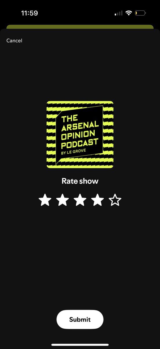 PickneyGunner's tweet photo. Want to give 5 but cant! @LeGrove https://t.co/HU4e95OoAu
