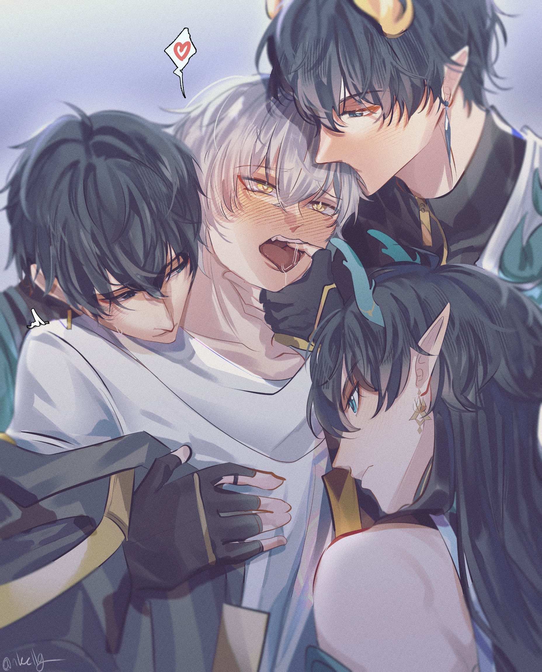 イラスト　原画　貴公子然とした表情　 「気品ある黒猫」 くろ猫 on X: 