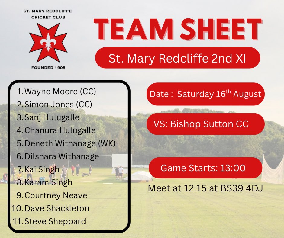 St Mary Redcliffe CC tweet media