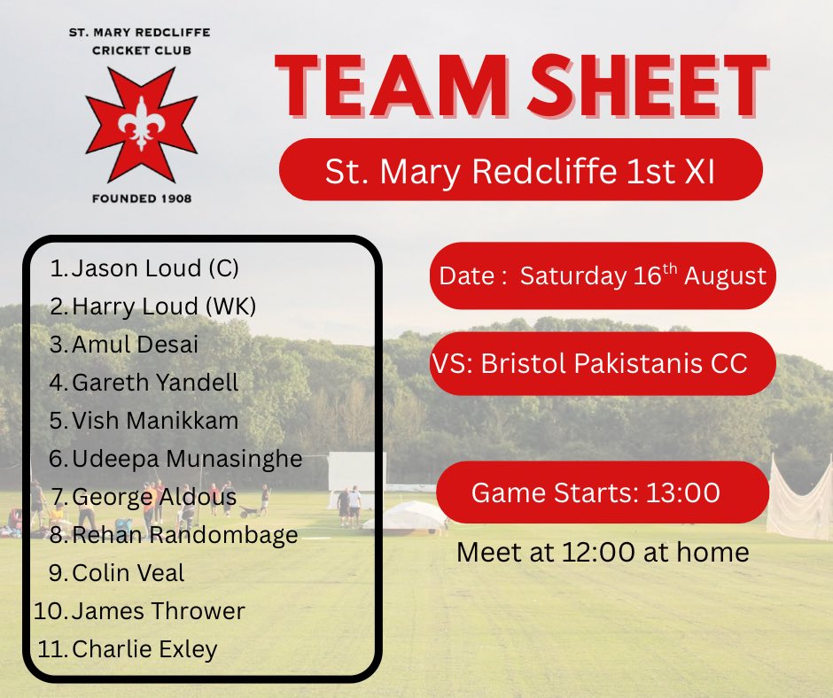 St Mary Redcliffe CC tweet media