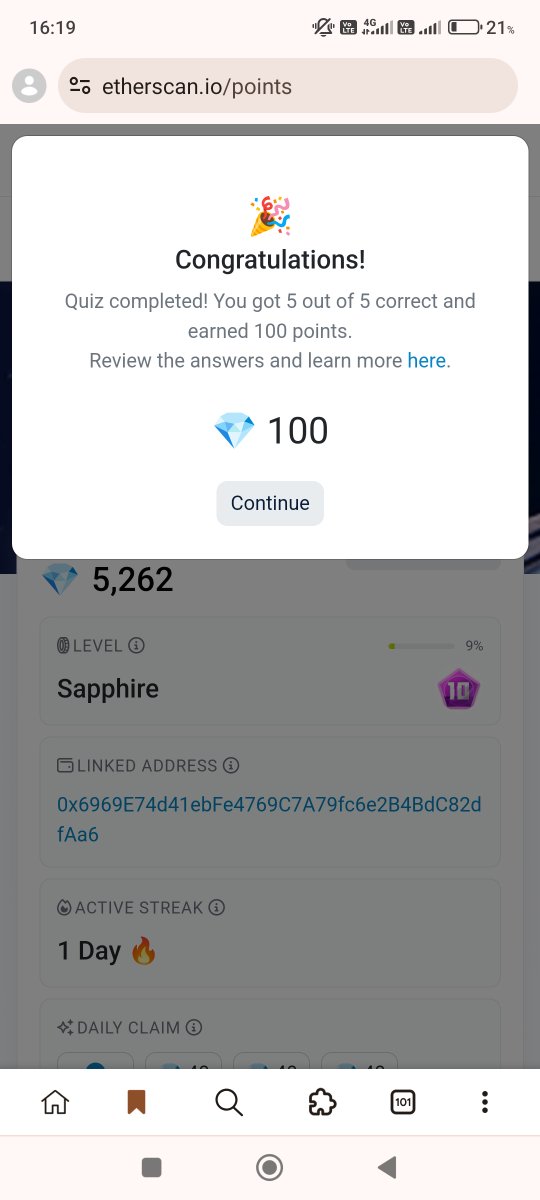 Got my perfect score from  #10YearsofEtherscan <a href="/etherscan/">etherscan.eth</a>  go get yours guys☝️☝️