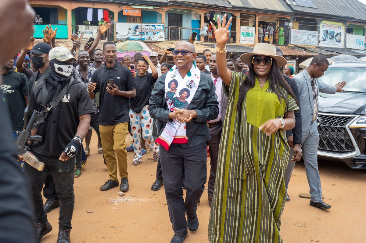 Just like <a href="/PeterObi/">Peter Obi</a> and <a href="/Oby_Orogbu/">Prof. Oby Lilian Orogbu</a> lit up Awka yesterday during the project commissioning tour, the love remains organic and genuine. Okwute! and Ada Di Ebube are not just names, they’re a movement.