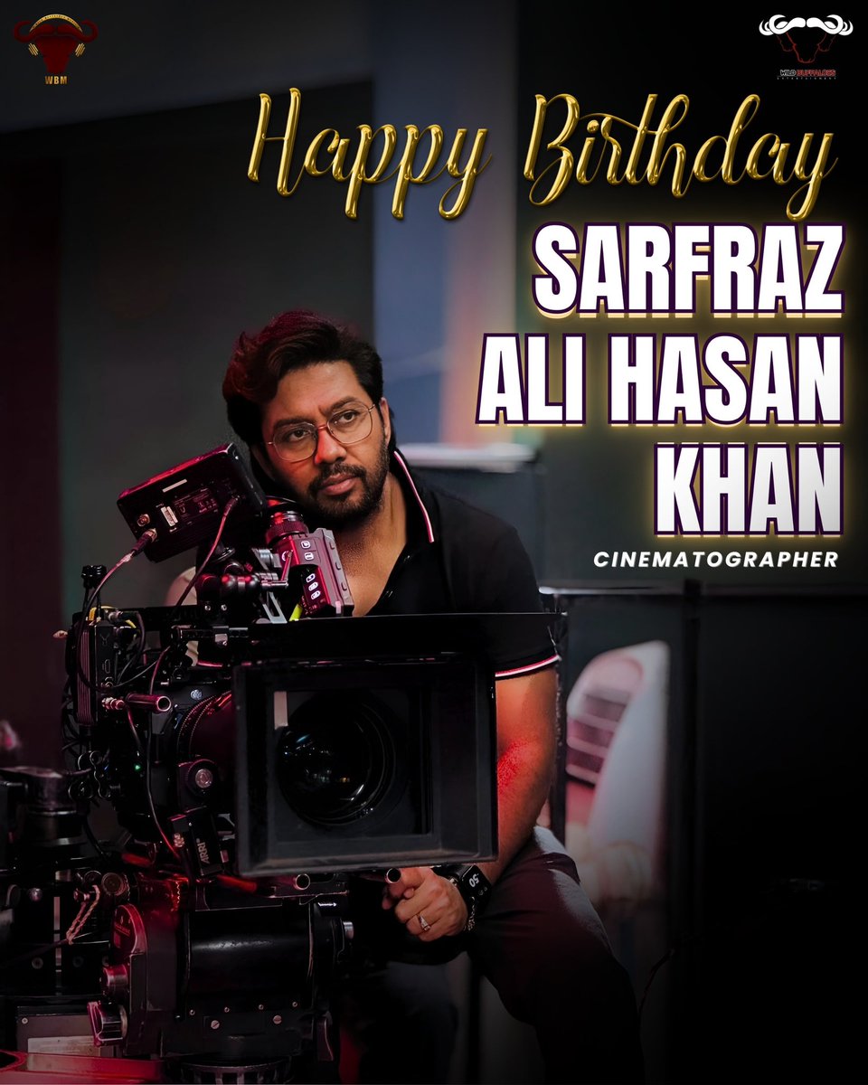 WildBuffaloesM's tweet photo. Happy Birthday to our rock solid pillar and superman DOP, Sarfraz Ali Hasan Khan!
For over 13 years, you’ve not only painted stories with your lens but also filled our journey with warmth, laughter and unwavering support.
#SarfrazAliHasanKhan #WildBuffaloesent #WildBuffaloesMusic https://t.co/vXovzScmNL