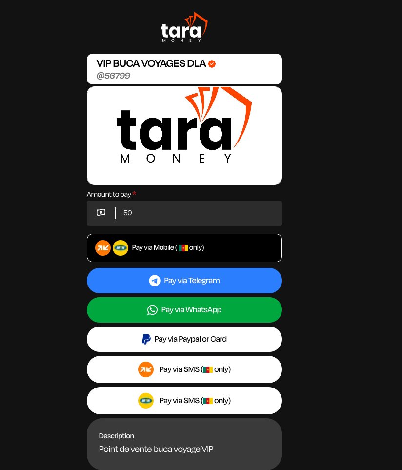 Ekambi (@ekambos) on Twitter photo Un lien. Multiples sources de paiment. Facile à créer. Encore plus facile à utiliser. Si vous recevez des paiements en ligne <a href="/tarabydikalo/">Tara By Dikalo</a> est l'outil idéal pour vous. Rejoignez nous :) Un lien. Multiples sources de paiment. Facile à créer. Encore plus facile à utiliser. Si vous recevez des paiements en ligne <a href="/tarabydikalo/">Tara By Dikalo</a> est l'outil idéal pour vous. Rejoignez nous :)