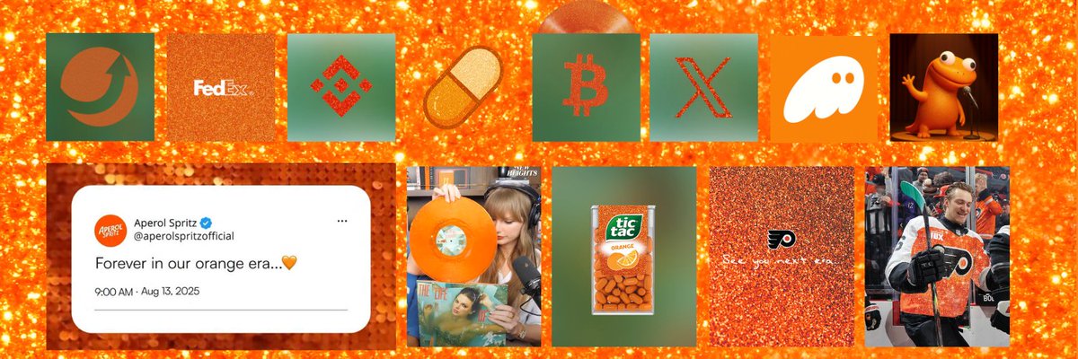 So you have a coin named The $Orange Era which was literally shilled by the biggest companies in the world — X, Binance, FedEx changing their profile pics to Orange Era and getting MILLIONS of views, or the biggest gaming companies like Clash of Clans tweeting even until today