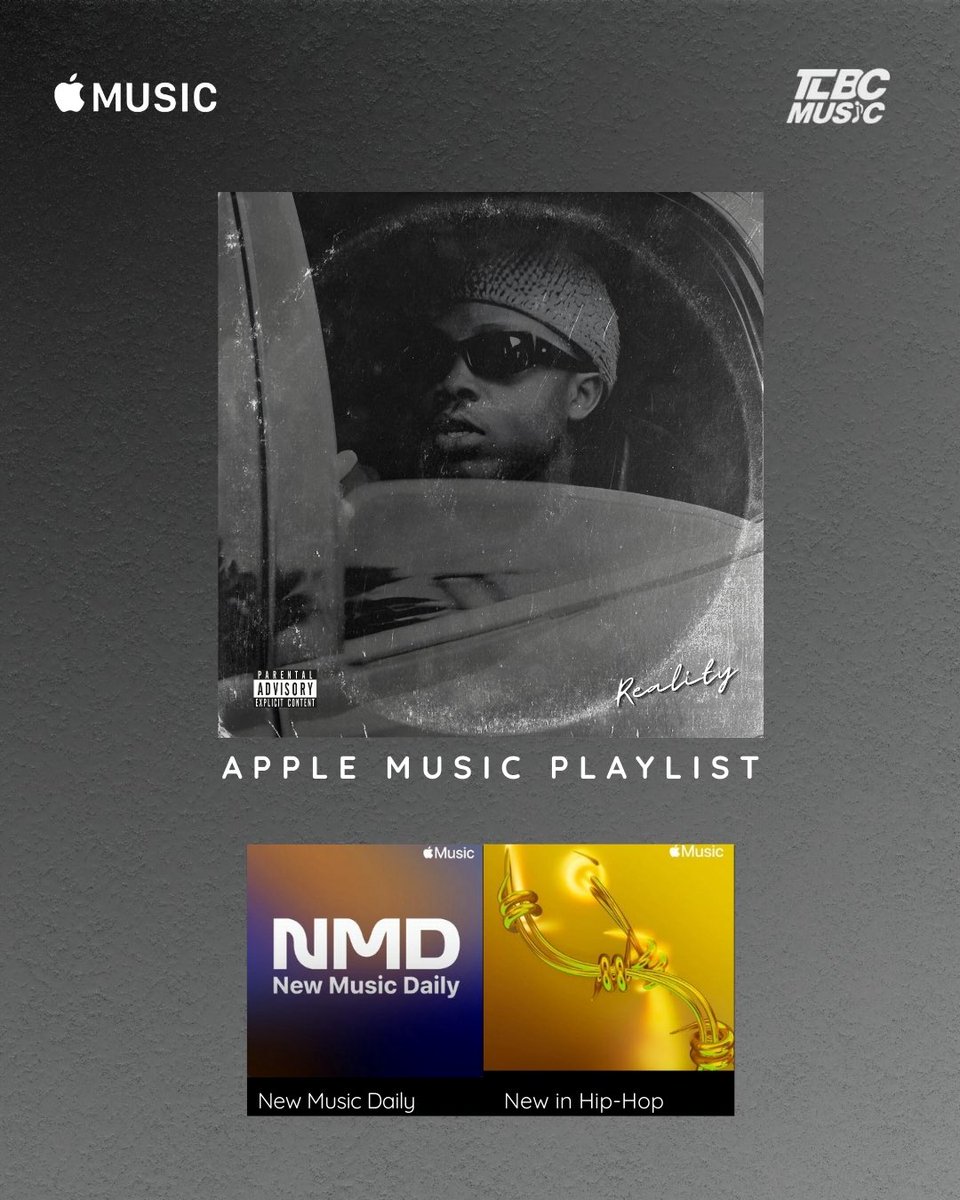 Listen to the new jam on your favorite music platform and playlists.

Special shoutout to the <a href="/AppleMusic/">Apple Music</a> team for making this possible. 

#Reality #B2DLAQ #TLBCMusic #NMD